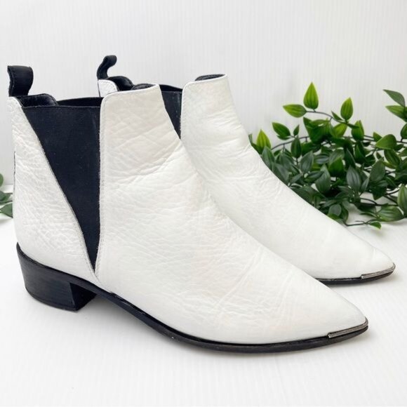 Acne Studios Jensen ankle boot White leather 7.5 - Picture 4 of 15